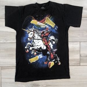 Deadpool on a Unicorn T Shirt